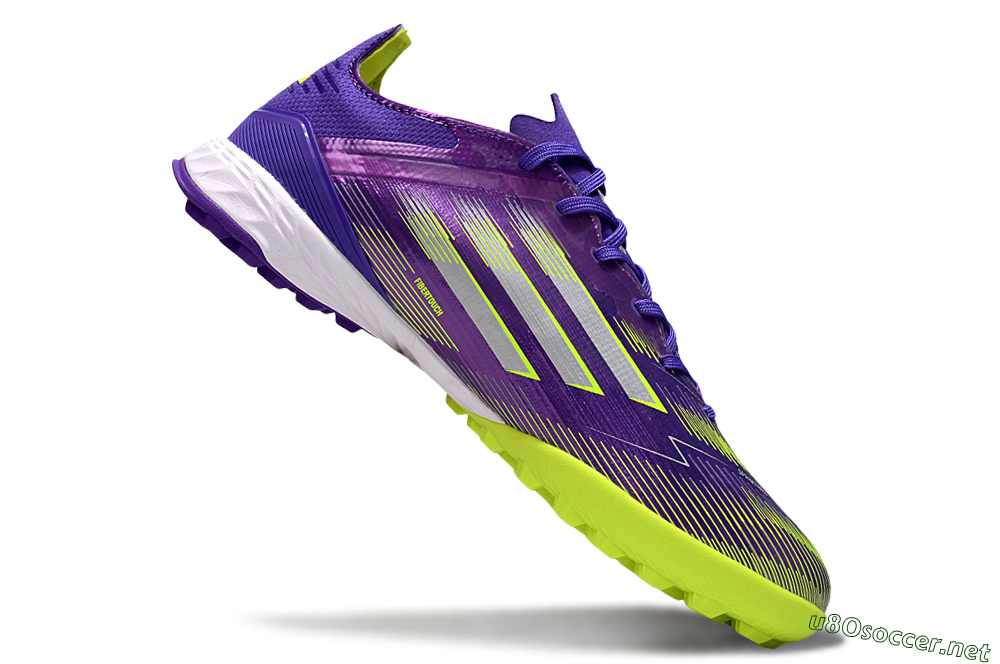 Men's Adidas F50 Elite TF Football Shoes - Purple/Yellow/White 4