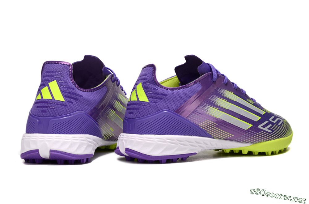 Men's Adidas F50 Elite TF Football Shoes - Purple/Yellow/White 6