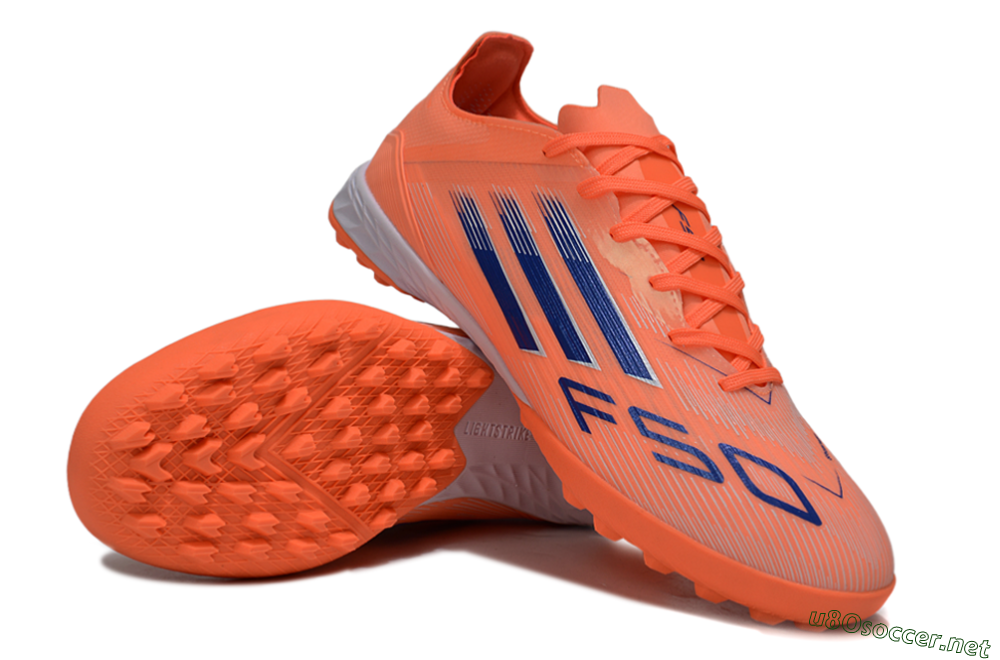 Men's Adidas F50 Elite TF Football Shoes - Red/Blue/White 3