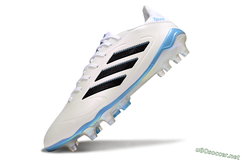 Men's Adidas Copa Pure 3 Elite FG Football Boots - Beige/Black/Blue 5