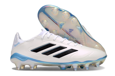 Men's Adidas Copa Pure 3 Elite FG Football Boots - Beige/Black/Blue
