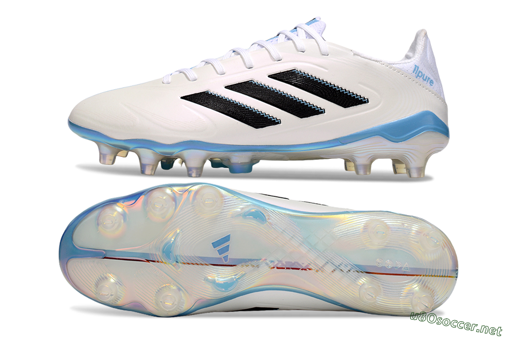 Men's Adidas Copa Pure 3 Elite FG Football Boots - Beige/Black/Blue 1