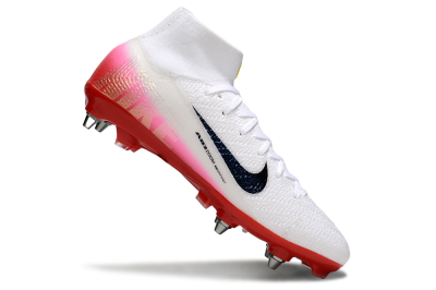 Men's Nike Air Zoom Mercurial Superfly 10 Elite SG Football Boots - White/Black/Red
