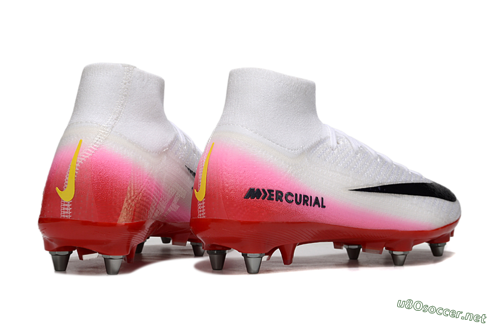 Men's Nike Air Zoom Mercurial Superfly 10 Elite SG Football Boots - White/Black/Red 6