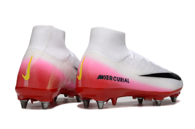 Men's Nike Air Zoom Mercurial Superfly 10 Elite SG Football Boots - White/Black/Red