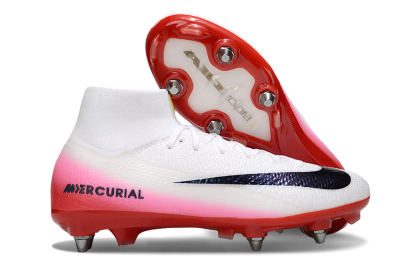 Men's Nike Air Zoom Mercurial Superfly 10 Elite SG Football Boots - White/Black/Red