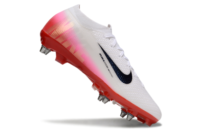 Men's Nike Air Zoom Mercurial Vapor 16 Elite SG Football Boots - White/Black/Red
