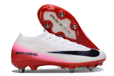 Men's Nike Air Zoom Mercurial Vapor 16 Elite SG Football Boots - White/Black/Red