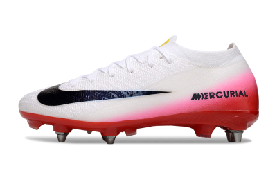 Men's Nike Air Zoom Mercurial Vapor 16 Elite SG Football Boots - White/Black/Red