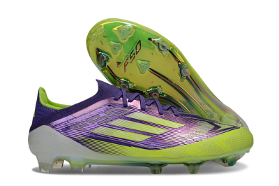 Men's Adidas F50 Elite FG Football Boots - Purple/Yellow/White