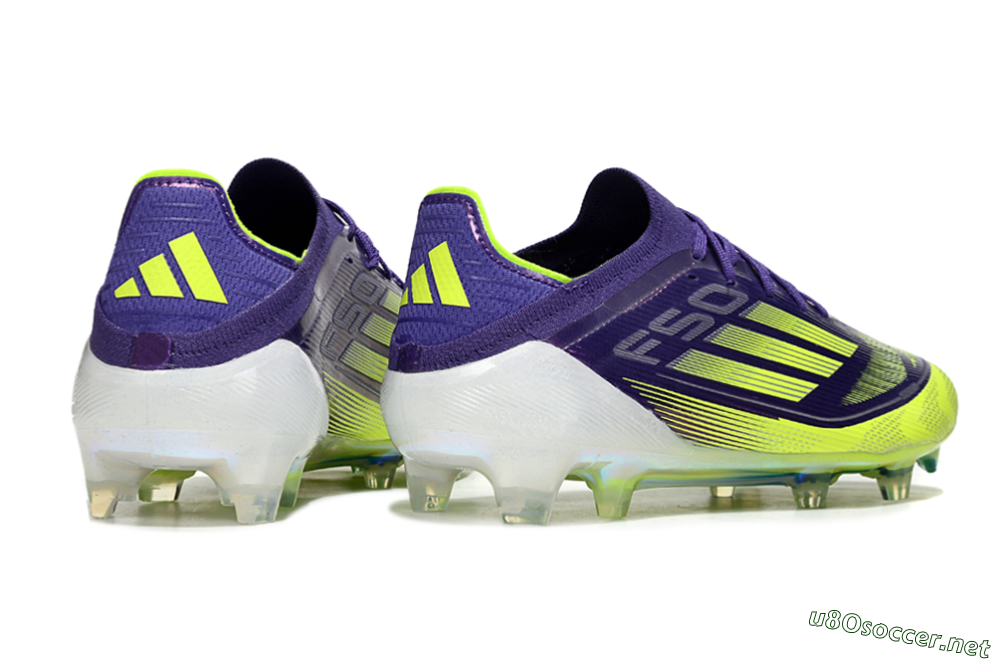 Men's Adidas F50 Elite FG Football Boots - Purple/Yellow/White 6