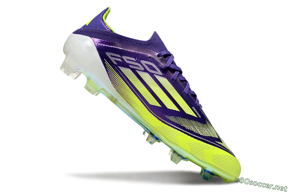Men's Adidas F50 Elite FG Football Boots - Purple/Yellow/White 4