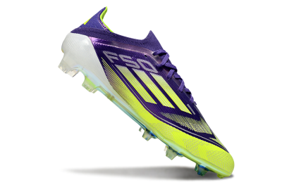 Men's Adidas F50 Elite FG Football Boots - Purple/Yellow/White