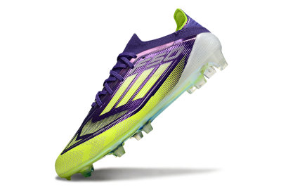 Men's Adidas F50 Elite FG Football Boots - Purple/Yellow/White