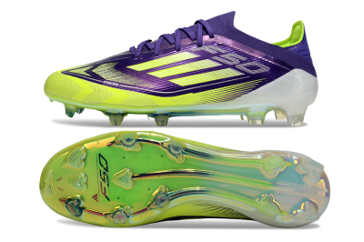 Men's Adidas F50 Elite FG Football Boots - Purple/Yellow/White
