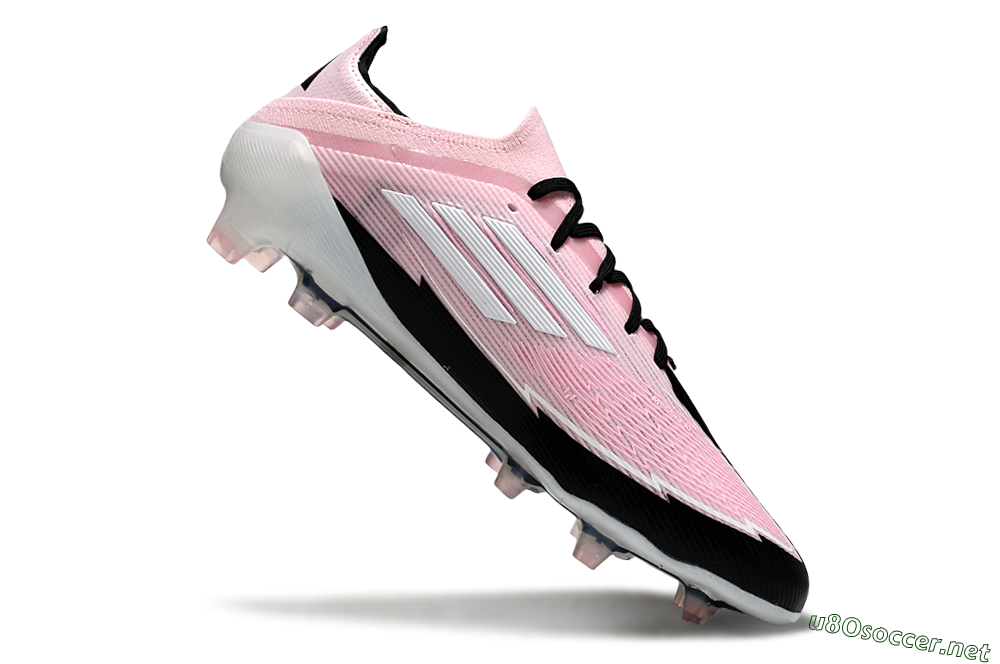 Men's Messi x Adidas F50 Elite FG Football Boots - Pink/Black/Whtie 4