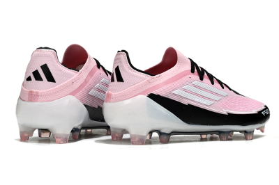 Men's Messi x Adidas F50 Elite FG Football Boots - Pink/Black/Whtie