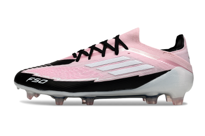 Men's Messi x Adidas F50 Elite FG Football Boots - Pink/Black/Whtie