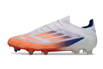 Men's Adidas F50 Elite FG Football Boots - White/Red/Blue