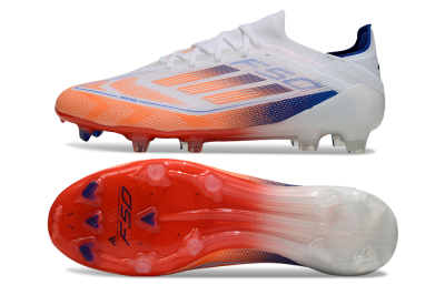 Men's Adidas F50 Elite FG Football Boots - White/Red/Blue