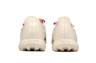 Unisex Adidas Predator Elite Foldover Tongue TF Football Shoes - Beige/Black/Red