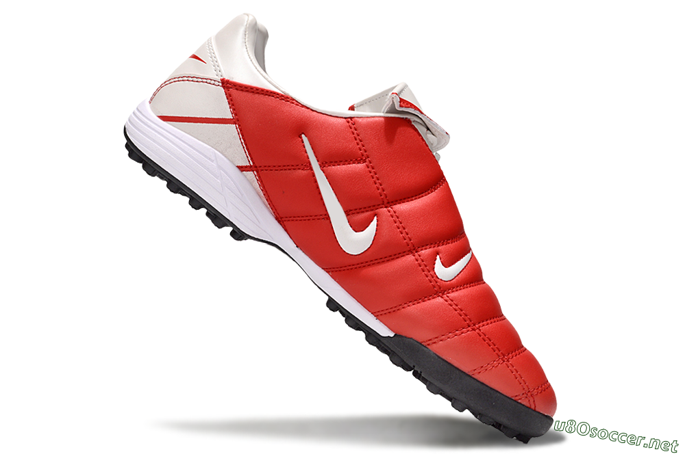 Men's Nike Total 90 III TF Football Shoes - White/Red/Black 5