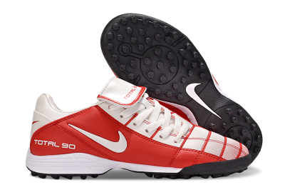 Men's Nike Total 90 III TF Football Shoes - White/Red/Black