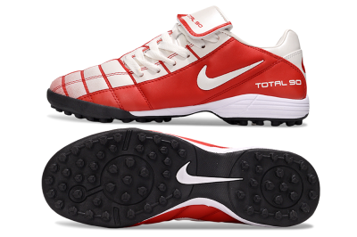 Men's Nike Total 90 III TF Football Shoes - White/Red/Black