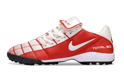 Men's Nike Total 90 III TF Football Shoes - White/Red/Black