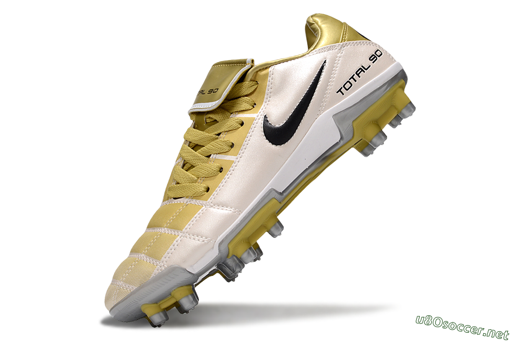 Men's Nike Total 90 III FG Football Boots - Gold/Beige/Black 6