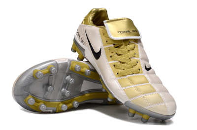 Men's Nike Total 90 III FG Football Boots - Gold/Beige/Black