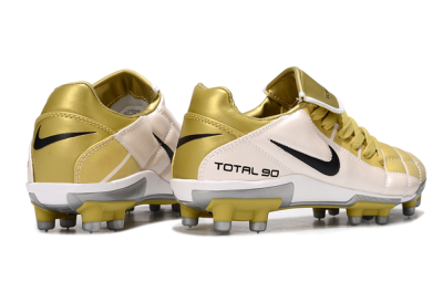 Men's Nike Total 90 III FG Football Boots - Gold/Beige/Black