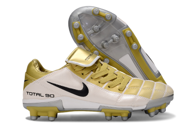 Men's Nike Total 90 III FG Football Boots - Gold/Beige/Black