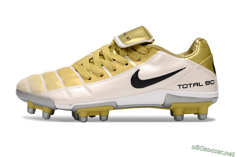 Men's Nike Total 90 III FG Football Boots - Gold/Beige/Black 0