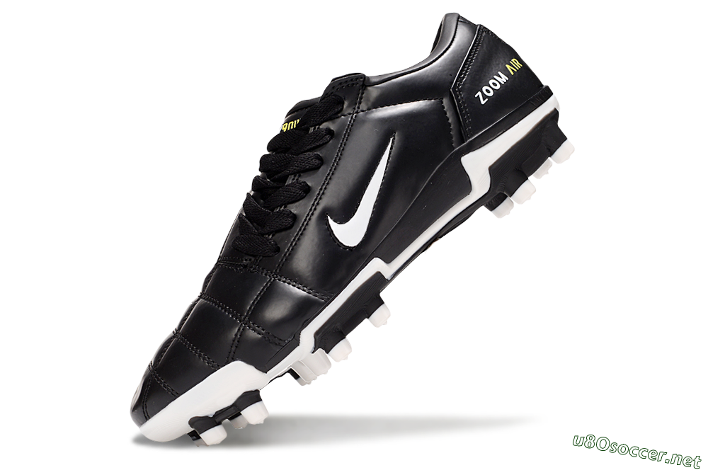 Men's Nike Air Zoom Total 90 III FG Football Boots - Black/White/Yellow 6