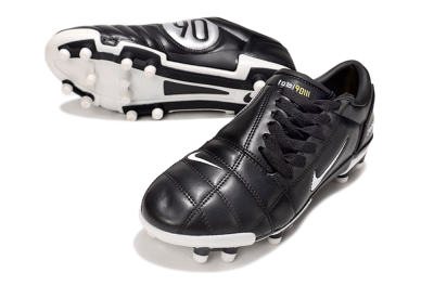 Men's Nike Air Zoom Total 90 III FG Football Boots - Black/White/Yellow