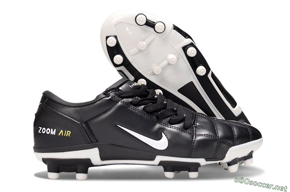 Men's Nike Air Zoom Total 90 III FG Football Boots - Black/White/Yellow 2