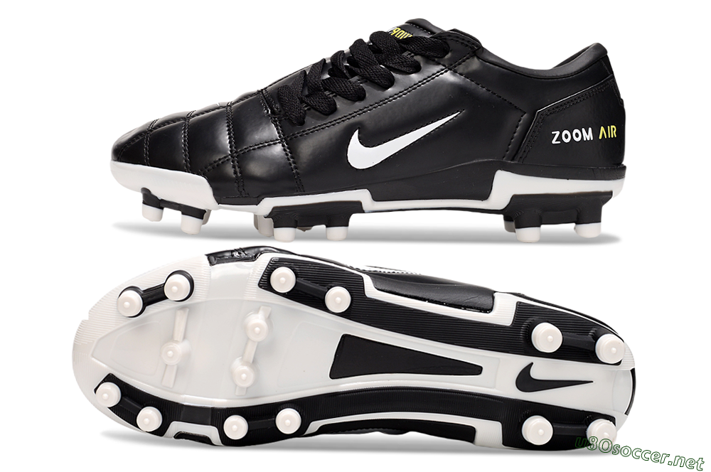 Men's Nike Air Zoom Total 90 III FG Football Boots - Black/White/Yellow 1