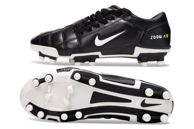 Men's Nike Air Zoom Total 90 III FG Football Boots - Black/White/Yellow