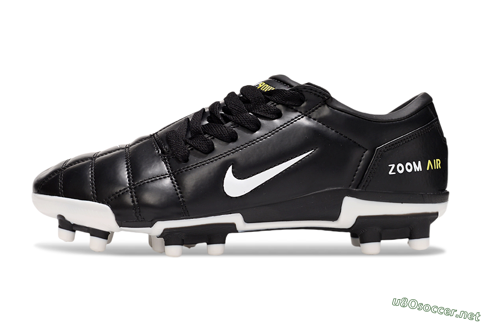 Men's Nike Air Zoom Total 90 III FG Football Boots - Black/White/Yellow 0