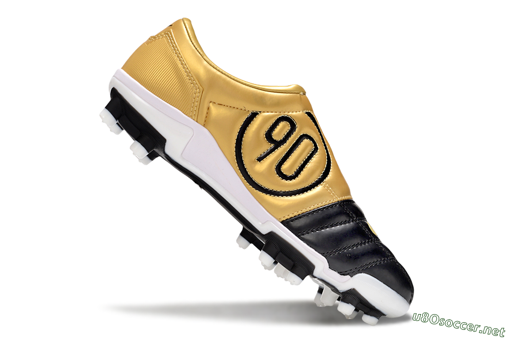 Men's Nike Air Zoom Total 90 III FG Football Boots - Black/Gold/White 5