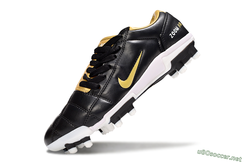 Men's Nike Air Zoom Total 90 III FG Football Boots - Black/Gold/White 6