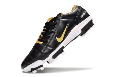 Men's Nike Air Zoom Total 90 III FG Football Boots - Black/Gold/White