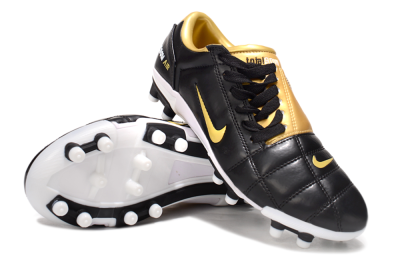 Men's Nike Air Zoom Total 90 III FG Football Boots - Black/Gold/White