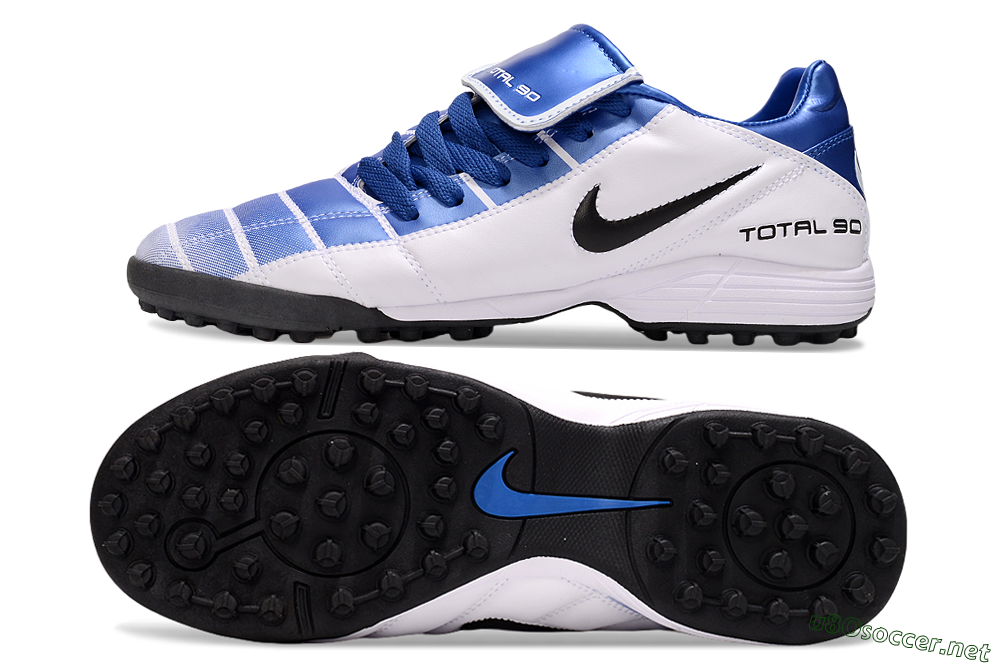Men's Nike Total 90 III TF Football Shoes - Blue/White/Black 1