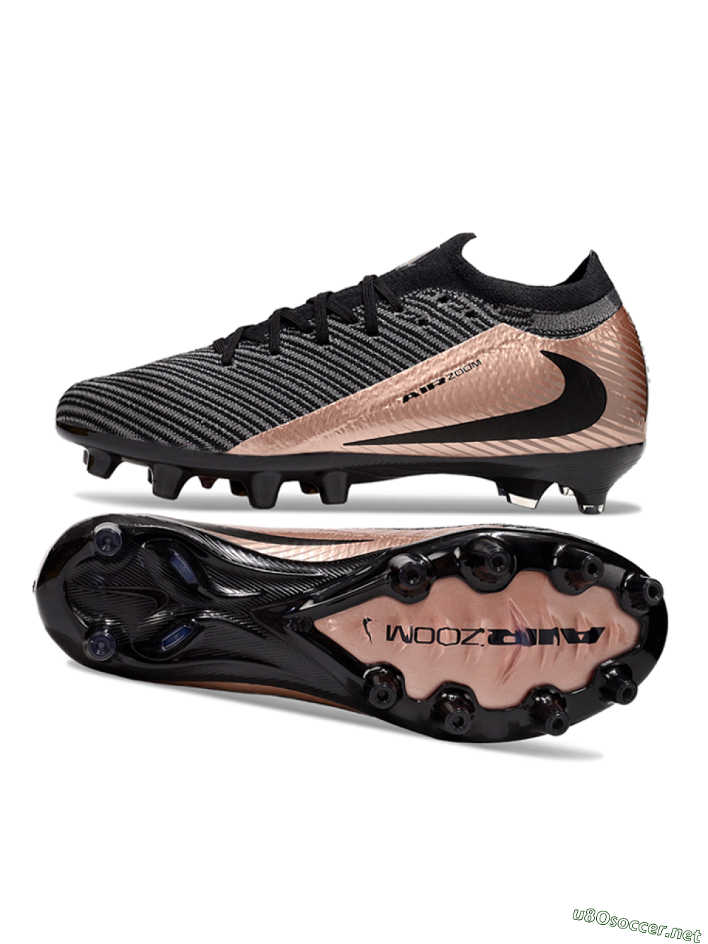 Men's Nike Air Zoom Mercurial Vapor 16 Elite AG Football Boots - Black/White/Gold 1