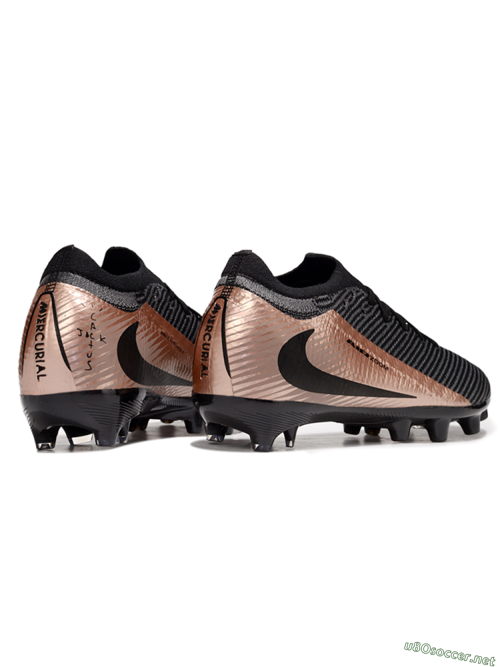 Men's Nike Air Zoom Mercurial Vapor 16 Elite AG Football Boots - Black/White/Gold 6