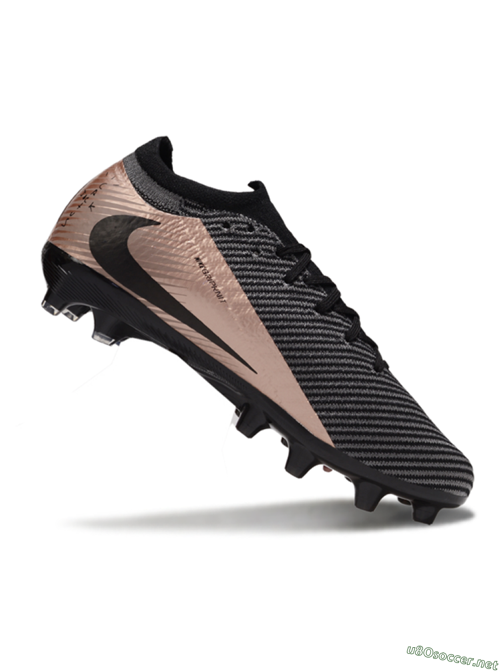 Men's Nike Air Zoom Mercurial Vapor 16 Elite AG Football Boots - Black/White/Gold 4