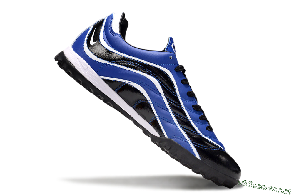 Men's Nike Mercurial R9 TF Football Shoes - Black/Blue/White 4