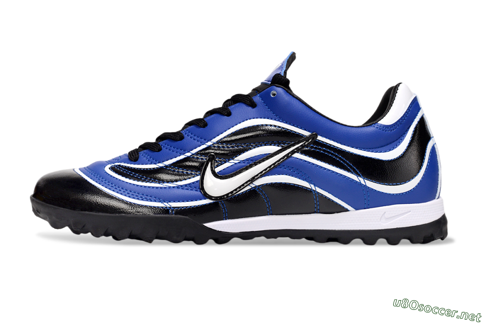Men's Nike Mercurial R9 TF Football Shoes - Black/Blue/White 0